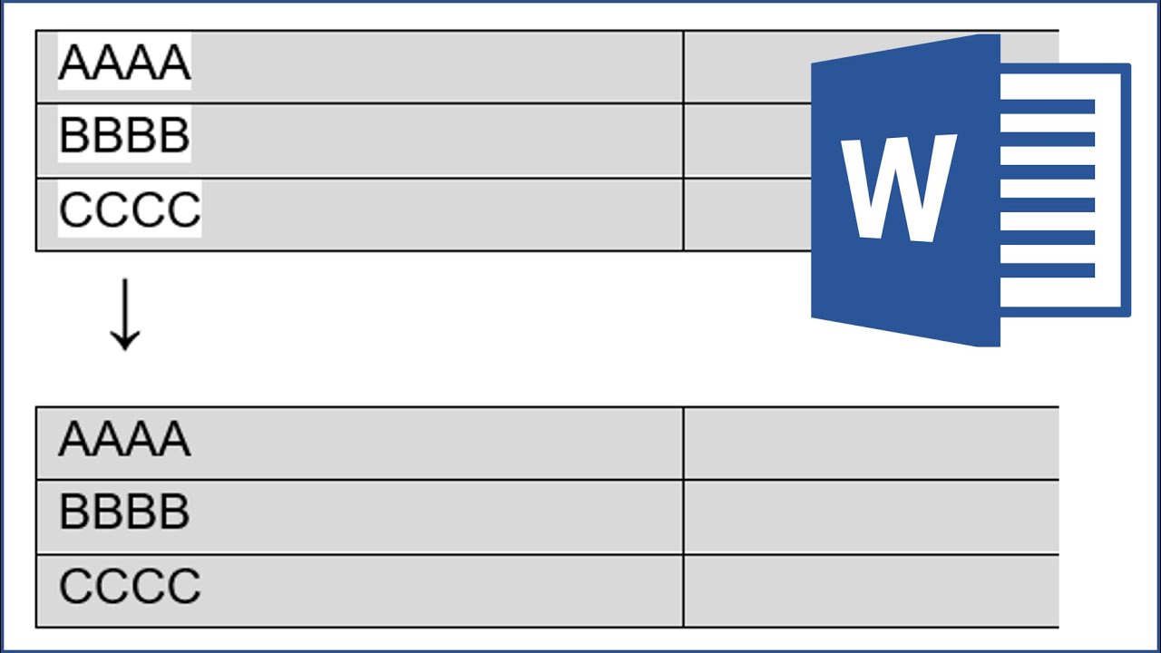 Remove white text shading in a table with colored background in Word