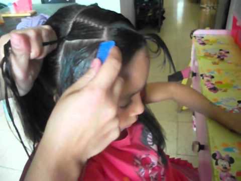 trenza postiza. peinados infantiles. MINNI PEINADOS KATA