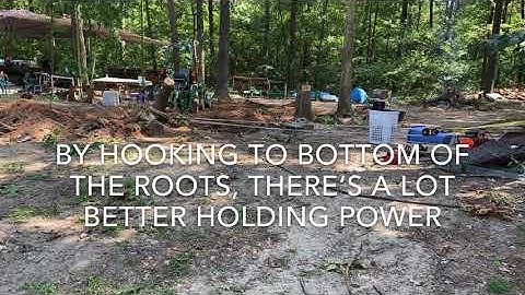 Stump Removal with Winch