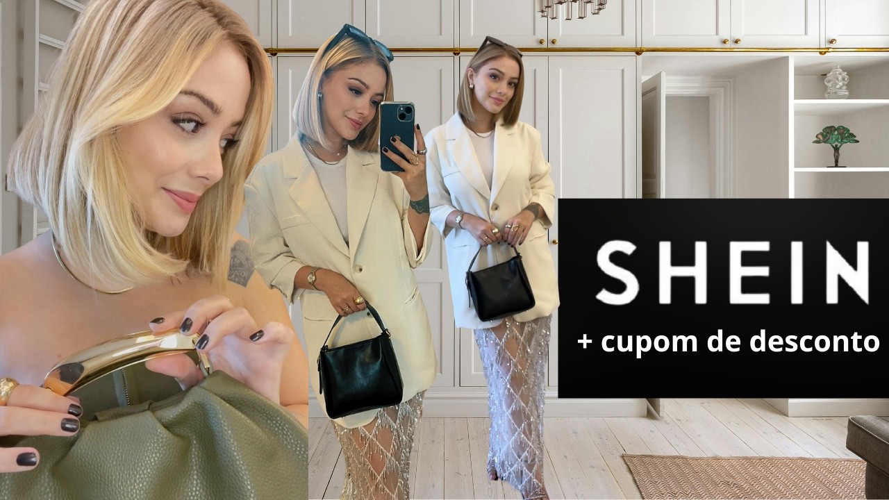 Provando Comprinhas da SHEIN 🎔 | Pesquise no app da SHEIN: M6VU3 | 🎔 Cupom: esfcb2pagesofduda879