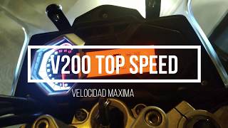 Top Speed italika v200