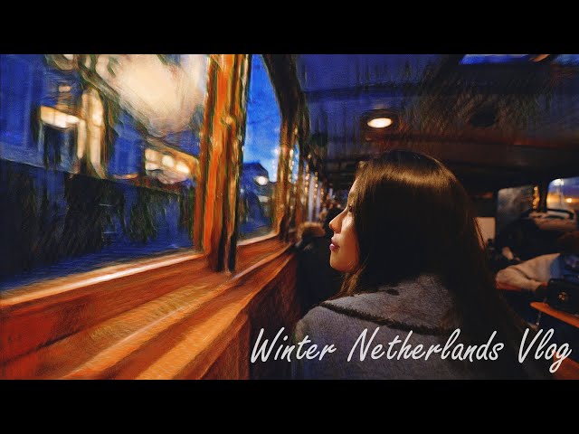 Travel vlog - Amsterdam & The Hague Cosy Vlog | Museums, Evening Canal Cruise, and Restaurants