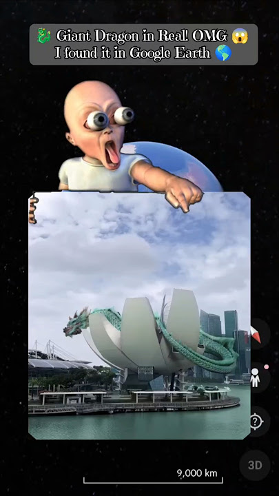 Giant Dragon🐉Spotted on Google Earth?! 😱🌎#GoogleEarth #shorts #ViralShorts #CreepyFinds #GoogleMaps