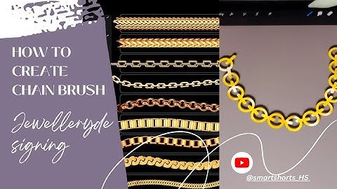 How to create chain brush in procreate|step by step tutorial for the beginners|#jewellerydesigning