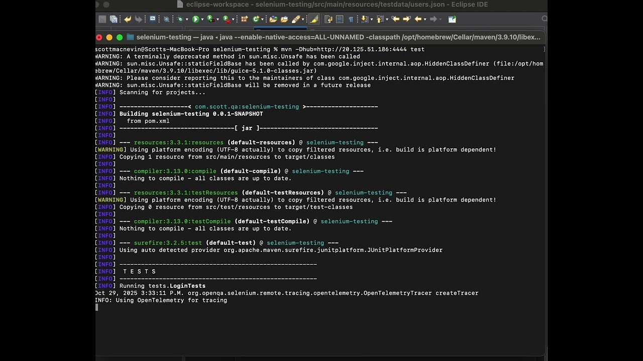 Selenium Grid 09 Running the tests