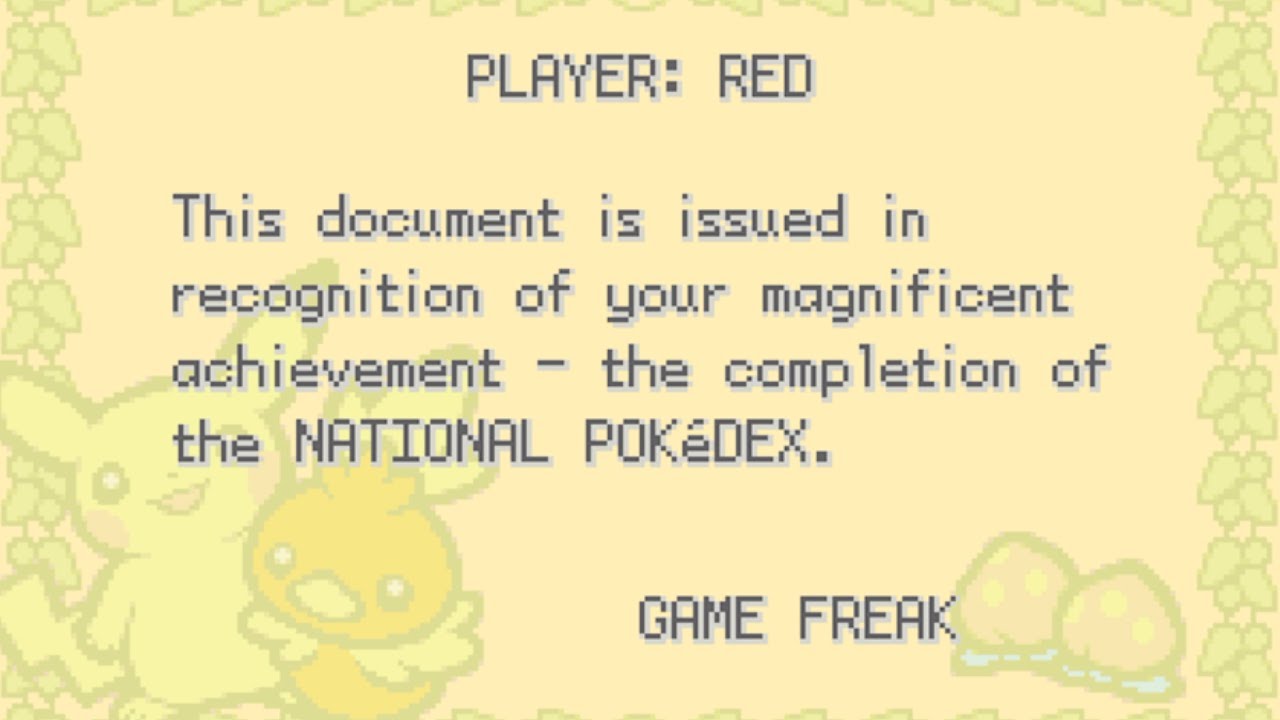 vask Udråbstegn Marquee Pokemon FireRed & LeafGreen] Complete Pokedex!! - YouTube