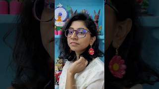 Clay jewellery making at home/DIY Clay earrings idea #shorts #clayart