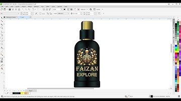 perfume design  in CorelDraw | realistic product design|  CorelDraw tutorial | haylon 62