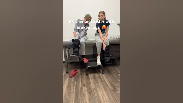 Two broken legs #sibblings