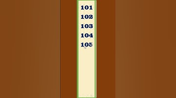 Counting Numbers 101 to 110 Vertical Video )
