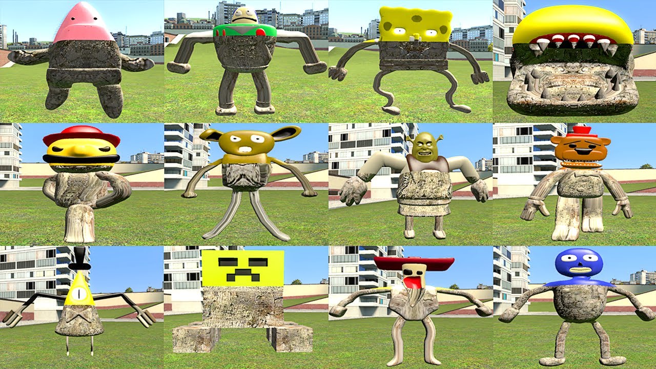 TURNING OF ALL NEW 3D SANIC CLONES MEMES INTO STONE IN GARRY'S MOD (3D ...