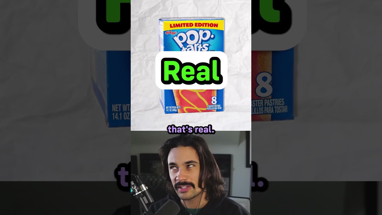 Real vs Fake - Poptart Flavors #shorts