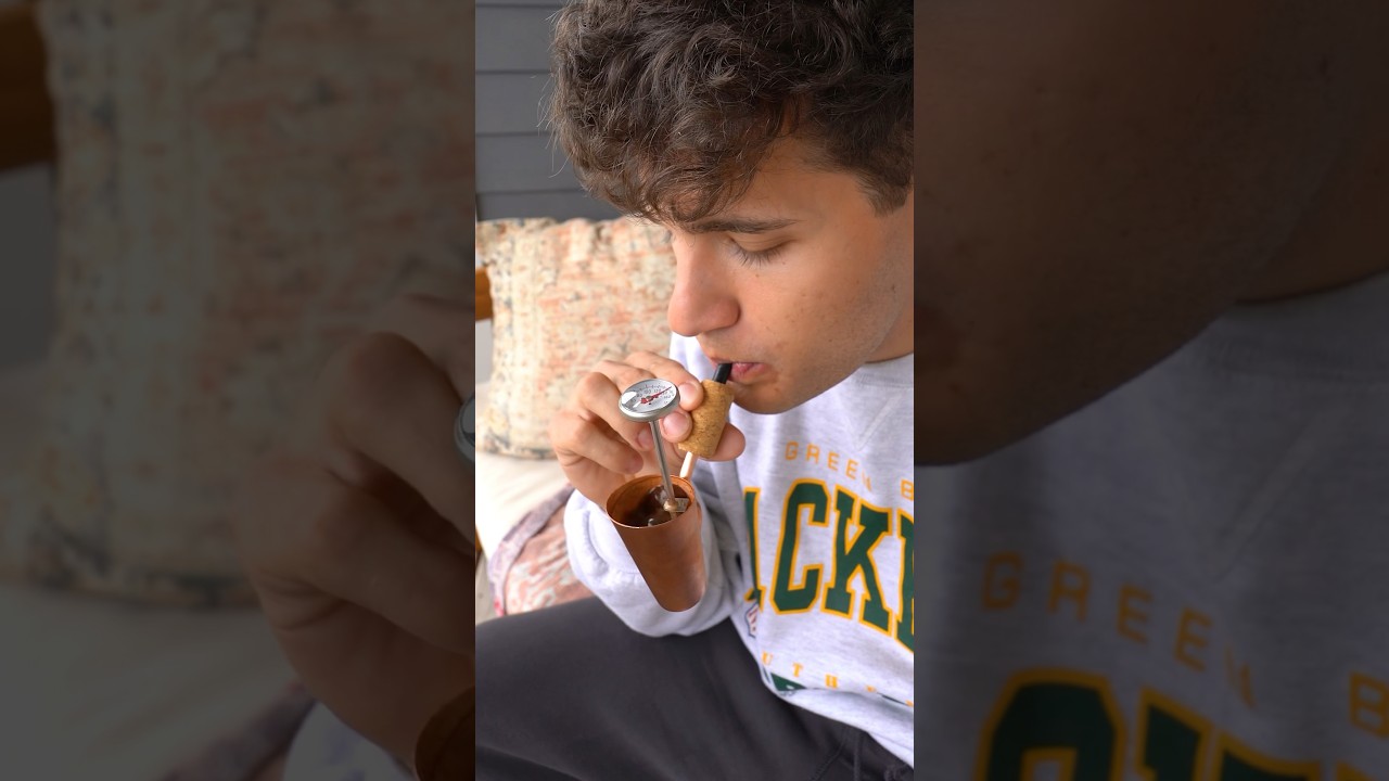 Курение кофе в трубке 