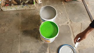 Warna Hijau BOLU PANDAN dan ABU ABU | OPLOS CAT TEMBOK AVITEX