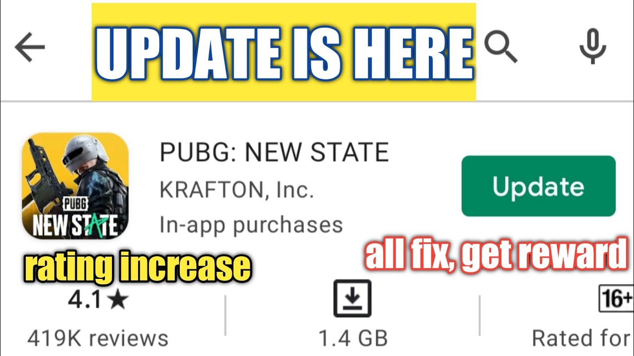 Pubg new state update | pubg new state rewards not receiving | new state login problem | lagging