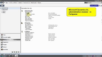 Microsoft Dynamics SL Administrartion SPeed Desktop English Portuguese