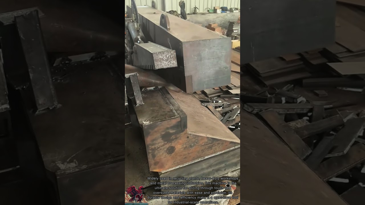 Heavy-Duty Scrap Cutter in Action || Powerful Metal Workshop Tech