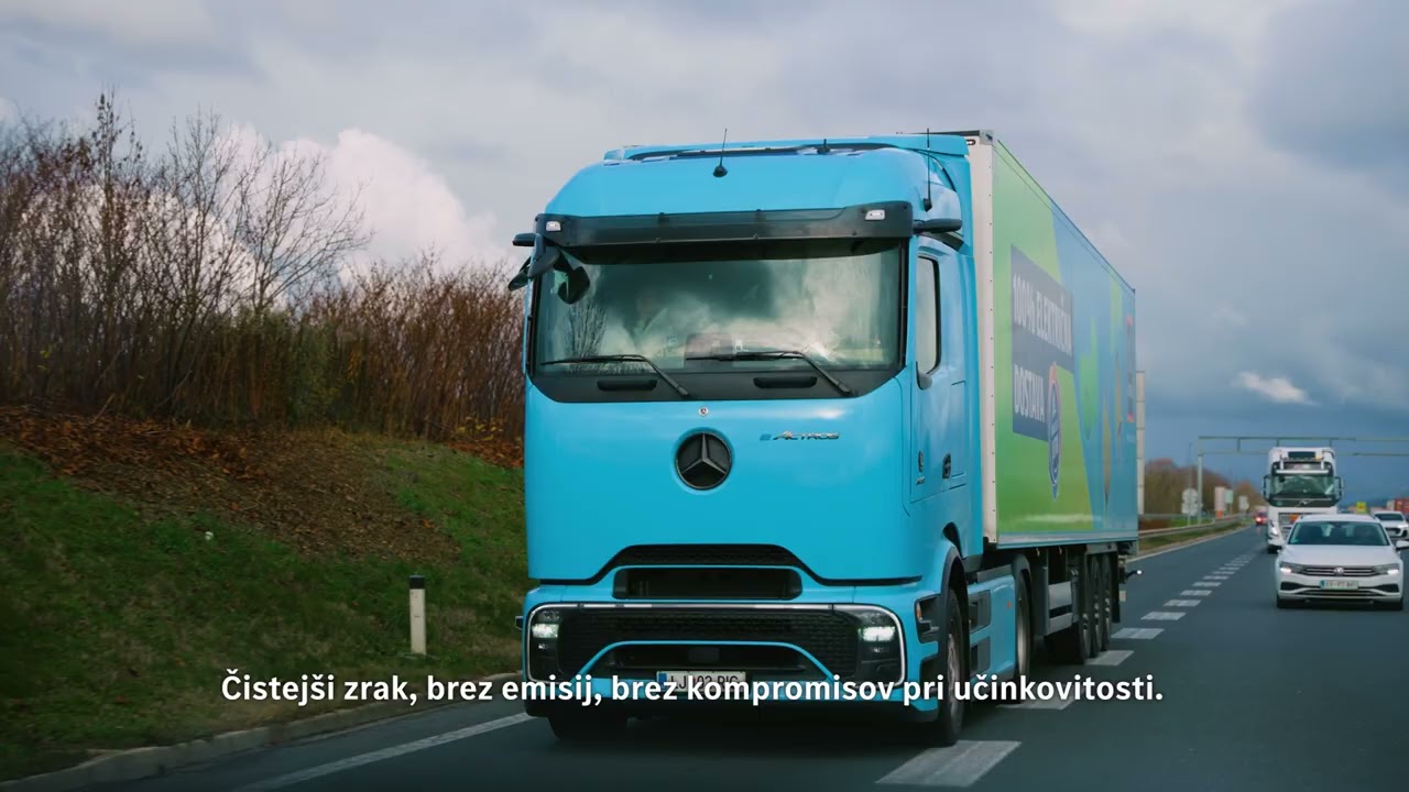 Prva električna tovornjaka Mercedes Benz eActros 600 v Sloveniji že na cestah
