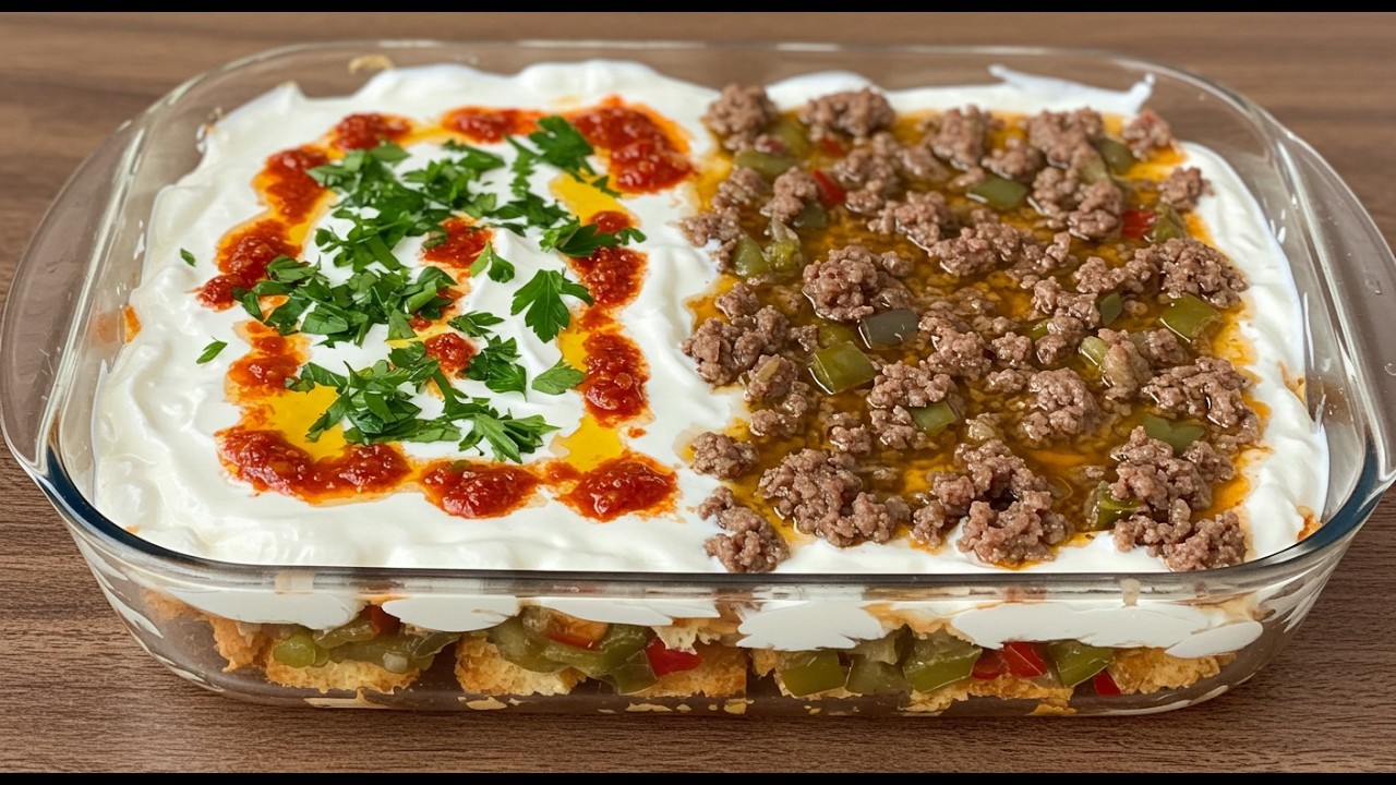 One Tray, Two Meals! Turkish Layered Eggplant Recipe: Appetizer & Main Dish