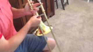 Trombone Hand Position and First Note