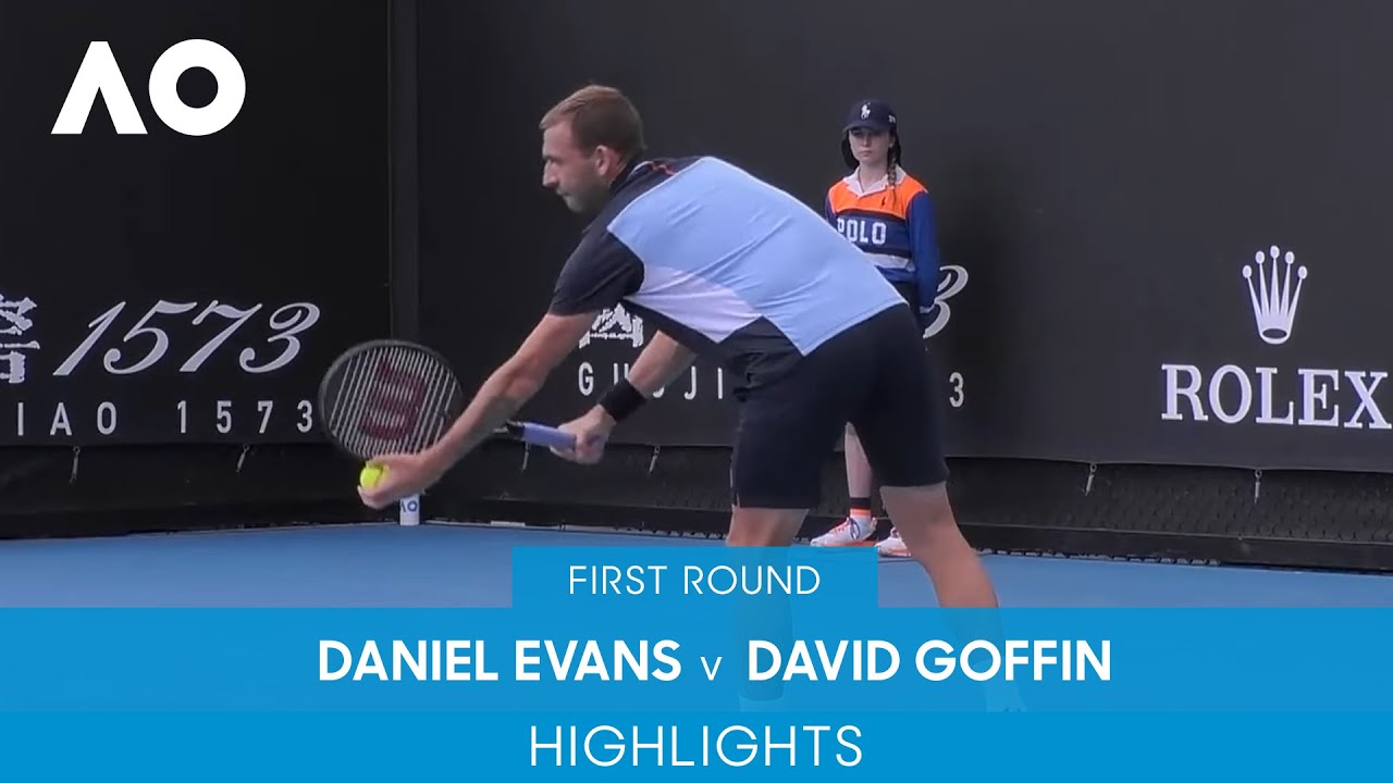 Daniel Evans v David Goffin Highlights (1R) Australian Open 2022