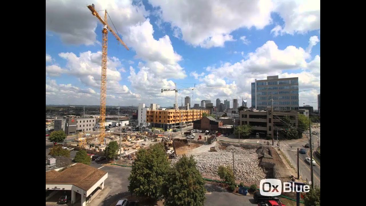 Music Row Nashville Apartments | SkyHouse Nashville – Construction Timelapse Update - YouTube SkyHouse Nashville