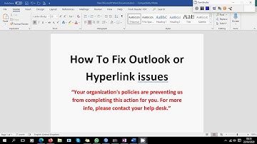 Hyperlinks are not working in Outlook