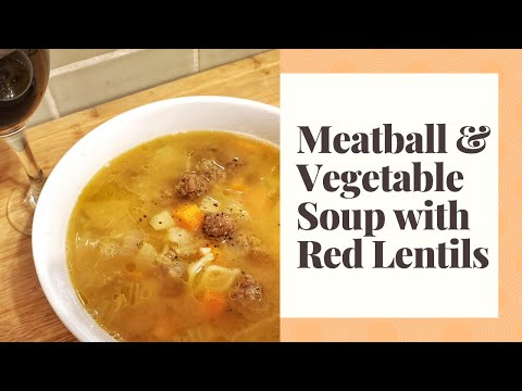 Video: How To Make Veggie Lentil Meatball Soup