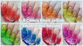 L.A. Colors Neon Jellies Collection | Swatch and Review