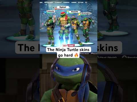 The Ninja Turtle skins go hard! #fortnite #ninjaturtles #tmnt #fortniteskins #gaming
