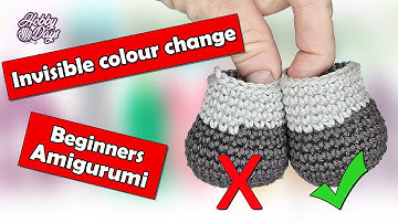 Invisible Colour/Color Change- Beginners Amigurumi