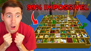 Minecraft: O PARKOUR de 90 CAIXAS 99,99999% IMPOSSÍVEL! (NO MAR)