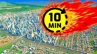 Cities Skylines, but a meteor strikes every 10 minutes! screenshot 2