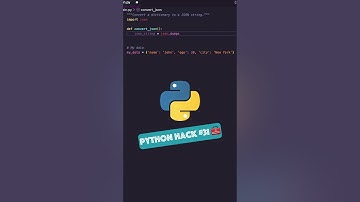Quick Tutorial: Convert Python Dictionaries to JSON  #pythonprogramming #techeducation  #python101