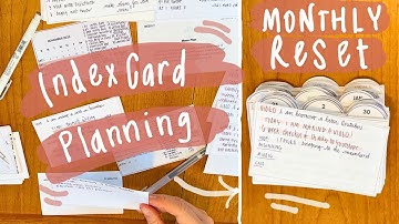 How I Plan Monthly with an Index Card System (November 2023)