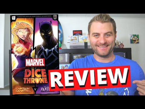 Marvel Dice Throne Captain Marvel VS Black Panther Review