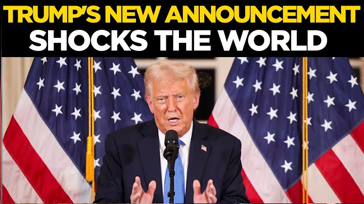 Trump Speech LIVE | Trump Makes STUNNING Announcement | Trump Latest News LIVE | US News LIVE