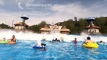 Wave Pool Breaks And Causes Huge Wave &Vacuum Wave Pool-CMWaterparks WS01 Water Park Equipment