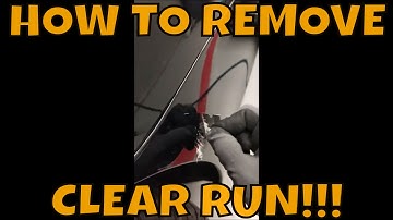 HOW TO REMOVE CLEAR RUN and drips ! FAST! black car PPG