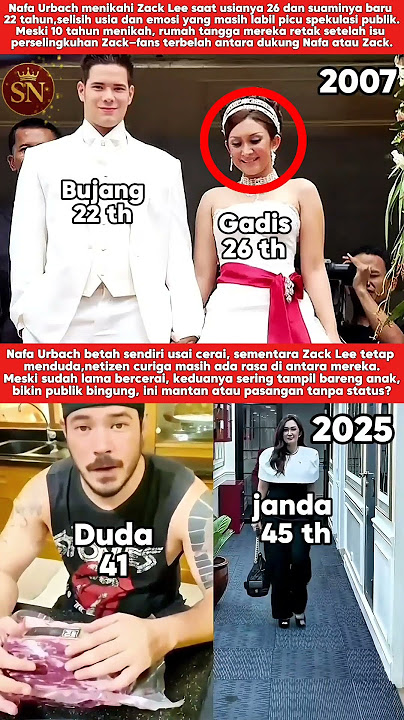 Pernikahan Nafa Urbach vs Zack Lee,dulu sekarang#shorts#dulusekarang#pernikahan