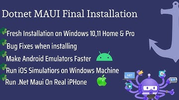 Dotnet MAUI Full Installation on Windows Home & Pro