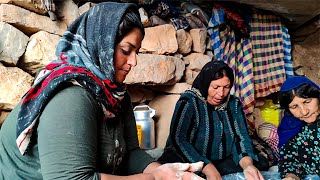 The family's efforts and help to Zahra to make curd and deliver it to the customer ; nomadic life