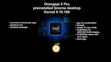 Orangepi 5 Pro + Gnome desktop + OLEDStats image