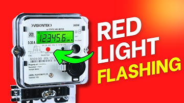 Why Red Light Flashing on Electric Meter | Red Light Blink on Energy Meter | Techno365