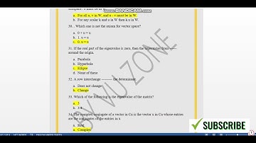 MTH501 Final Term Quiz File || MTH501 - Linear Algebra || Final Term Quiz File || Spring 2023