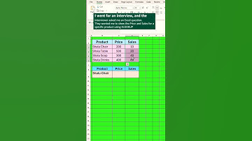 XLOOKUP for Multiple Values | Interview Question Excel | Price and Sales Lookup #ExcelTips