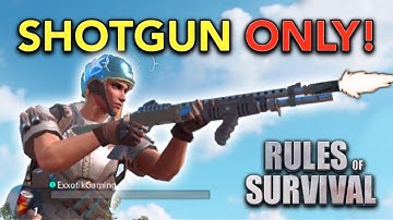SHOTGUN-ONLY CHALLENGE! | Rules of Survival (PUBG for iOS/Android)