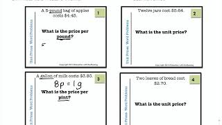 Unit Prices Part 1