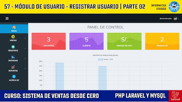 57.- Registrar Usuario | parte 02 - Sistema de Ventas hecho en PHP LARAVEL y MYSQL #laravel