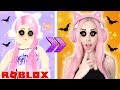 I Tried Royale High Halloween Makeup IRL w/ My Sister And This Happened... Royale High IRL